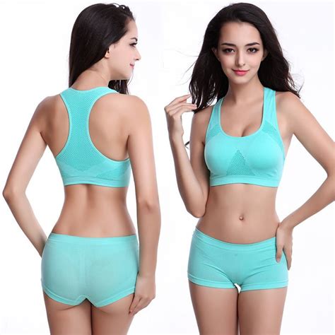 China Hot Sexy Fitness Yoga Sports Wear Super Shockproof Gym Bra Panty Set China Sports Bra