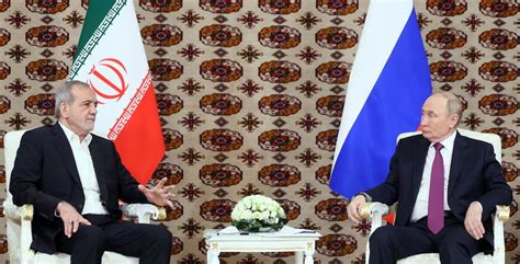 Putin Strengthens Ties With Iranian President At Central Asia Summit