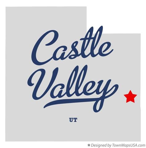 Map of Castle Valley, UT, Utah