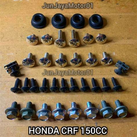 Jual Baud Baut Full Set Body Bodi Honda Crf Cc Shopee Indonesia