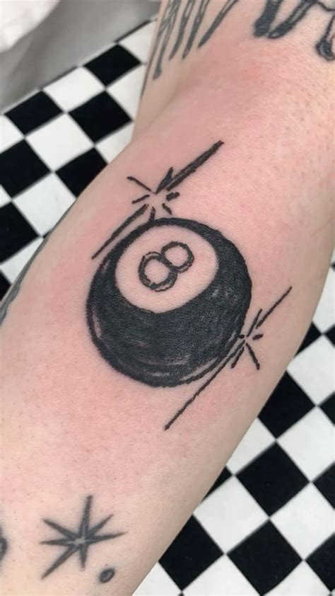 8 Ball Tattoo Inspo Arm Tattoo Tattoos Minimal Tattoo