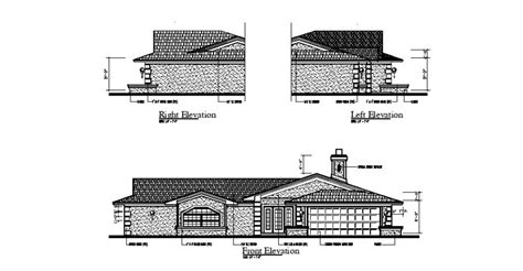 Guard Room Plan And Elevation Design With Boundary Wall Structural View