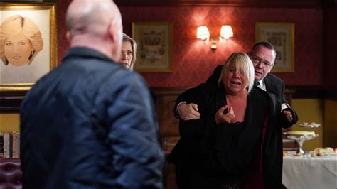 Eastenders Sharon Watts Tries To Attack Phil Mitchell 31st March 2020 Youtube