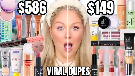 Testing VIRAL ELF Makeup Dupes Vs High End Makeup Which Is Better