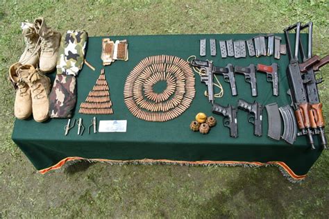 Arms Ammunition Recovered Along LoC In J Ks Kupwara Daily Excelsior