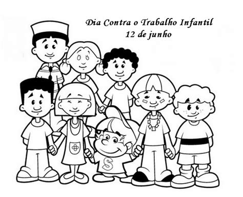 Diga Não Ao Trabalho Infantil Desenho Para Colorir - JORNAL PONTO COM: DIA DE COMBATE AO TRABALHO INFANTIL 35 DESENHOS ...