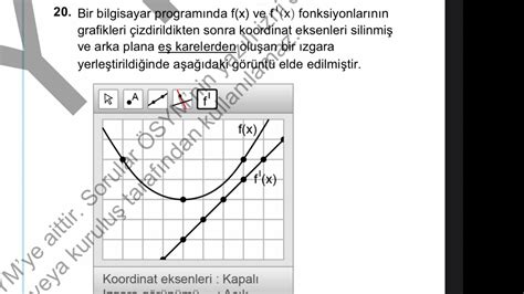 Ayt Matemat K Soru T Rev Parabol Ntegral Sorusu Youtube