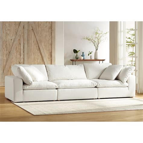 Downing Street Skye Pearl White Piece Modular Sectional Sofa