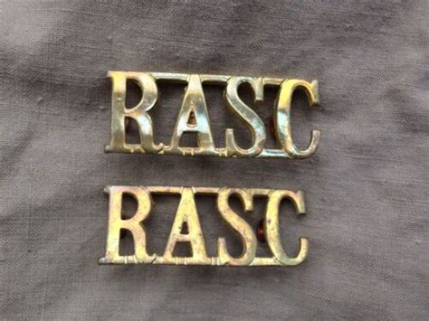 Original WW2 British Army Royal Army Service Corps RASC Brass