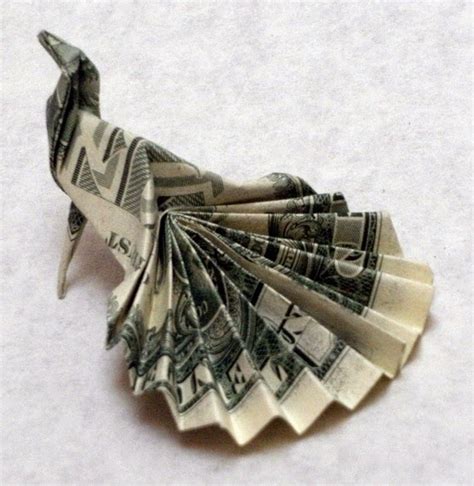 Origami Peacock Dollar Bill ~ Origami Instructions Art And Craft Ideas