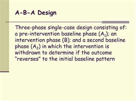 PPT - Single-Case Designs PowerPoint Presentation, free download - ID ...