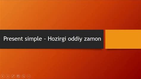 Present Simple Hozirgi Oddiy Zamon Youtube