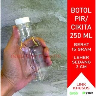 Jual Botol Pir 250ml Botol Plastik 250 Ml Botol Pear Botol Cikita Botol