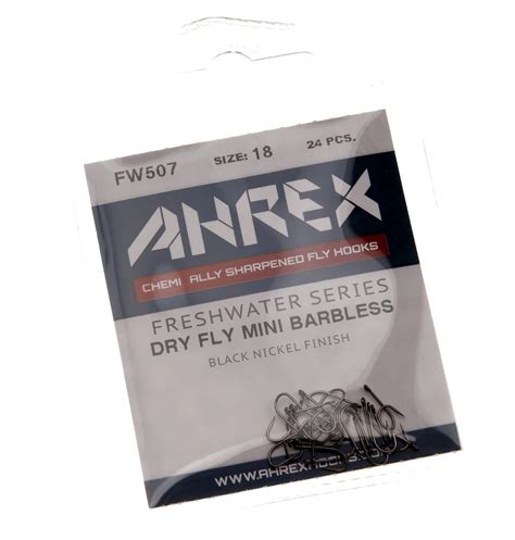 Ahrex Fw Dry Fly Mini Hook Barbless Trout Fly Tying Hooks