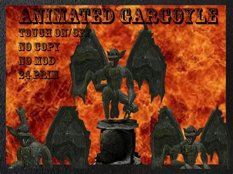 Second Life Marketplace Animated Gargoyle