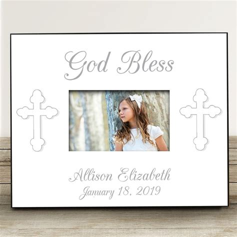 God Bless… Personalized Baptism Frame – FirstCommunions.com