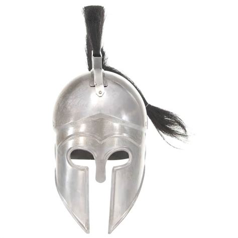 Greek Warrior Helmet Antique Replica LARP Silver Steel