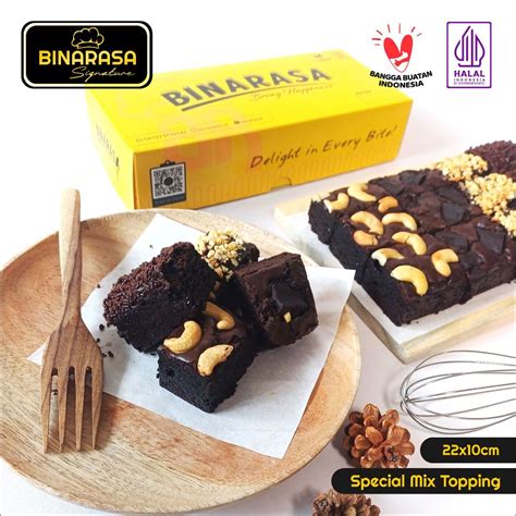 Jual Binarasa Brownies Panggang Ukr 22x10 Special Mix Fudgy