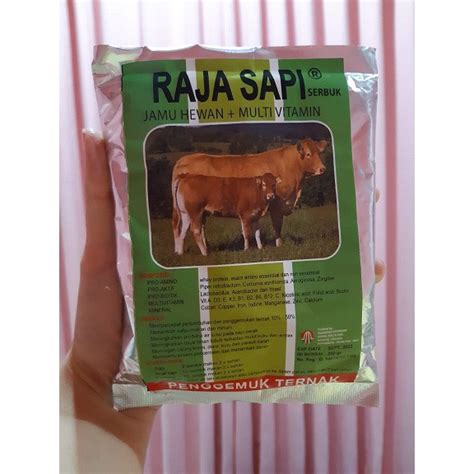 Jual RAJA SAPI Serbuk 200gr Pemacu Pertumbuhan Ternak Sapi Kambing