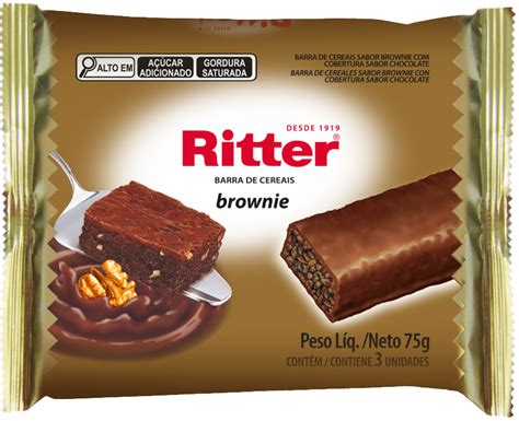 Barra De Cereal Brownie De Chocolate Un Ritter Alimentos