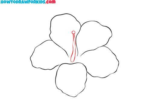 How To Draw A Hibiscus Flower Step By Easy Best Flower Site