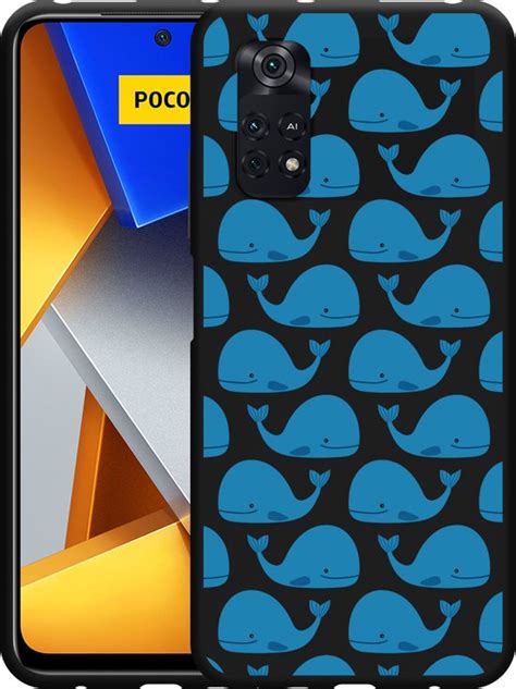 Xiaomi Poco M Pro Hoesje Zwart Whales Designed By Cazy Bol