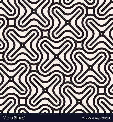 Seamless black and white lines pattern Royalty Free Vector