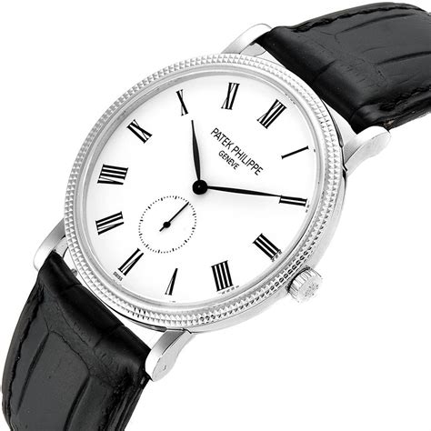 Patek Philippe Calatrava White Gold G Stock P Swisswatchexpo