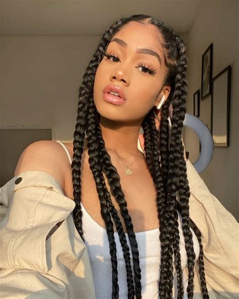 50 Beautiful Jumbo Box Braids Ideas Thrivenaija