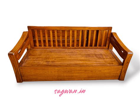 Premium Teak Wood Sofa Cum Bed Luxury Sagwan Furniture Sagwan In