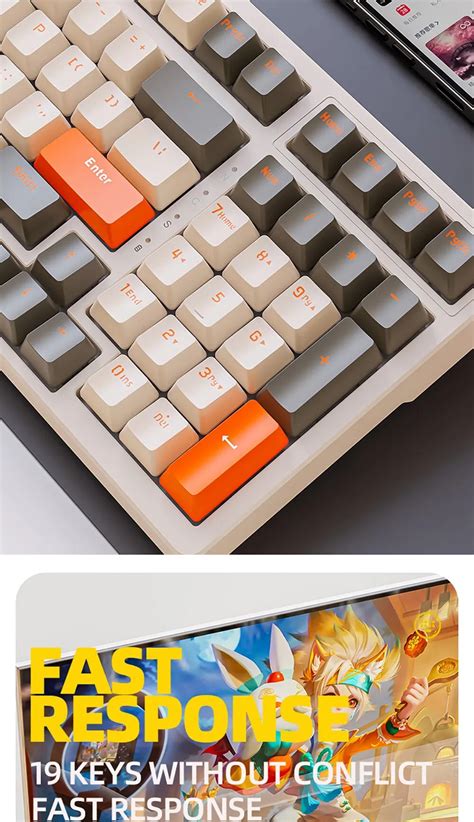 ZIYOULANG K Wireless Mechanical Keyboard Dual Mode G BT In Receiver Hot Swappable