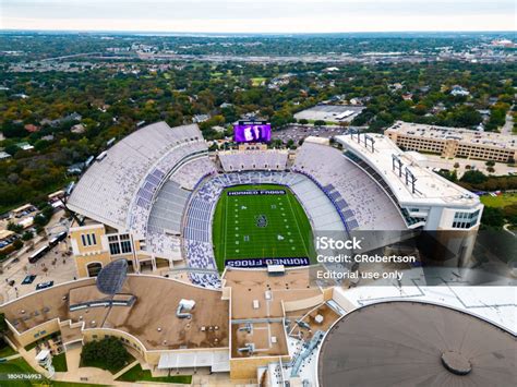 Amon G Carter Stadium On The Texas Christian University Campus Stock