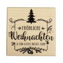 Stempel Fröhliche Weihnachten 7x7cm 13 29