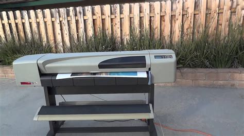 Hp Designjet Ps Inkjet Color Printer Plotter Working W