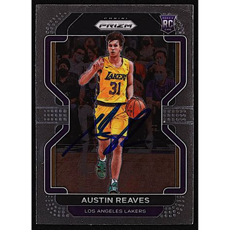 Austin Reaves Signed 2021 22 Panini Prizm 165 RC Beckett Pristine