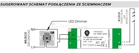 Zasilacz ściemnialny fazowo TRIAK 24V 150W FTPC150V24 D IP20 Perfekt