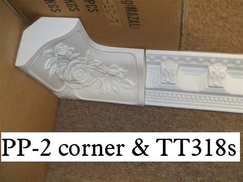 Gypsum Plaster Cornices Mouldings Artistic Ceiling PU Molding DIY