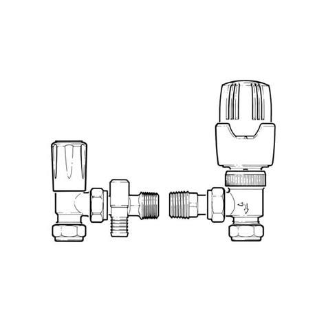 Drayton Rt414 Angled Trv Lockshield And Drain Off 15mm 23256 Uk