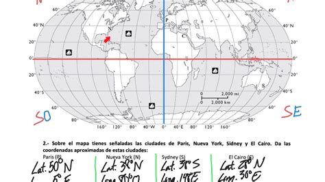 Actividades Coordenadas Geográficas Gh 1º Eso Youtube