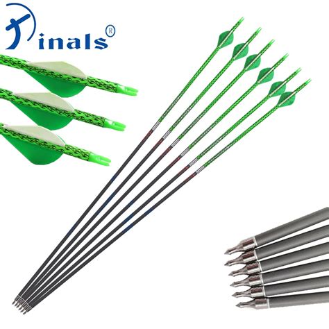 Pinals Archery Carbon Arrows Spine Shaft Vanes