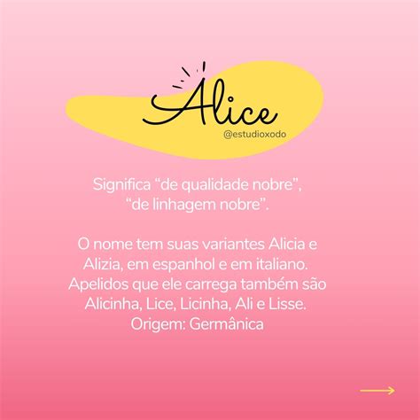 Nativo Prever Escondido Significado Nome Alice Ideologia Noiva Ciclo