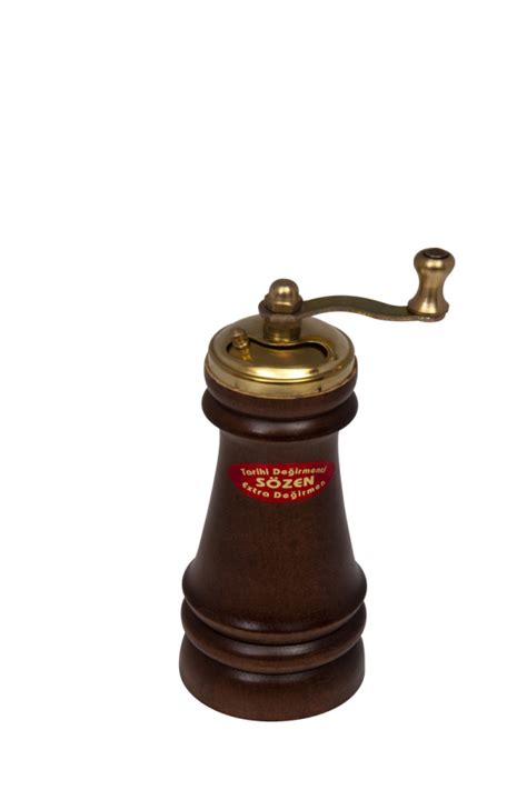 SOZEN WOODEN PEPPER GRINDER MILL 15 CM / 5 IN