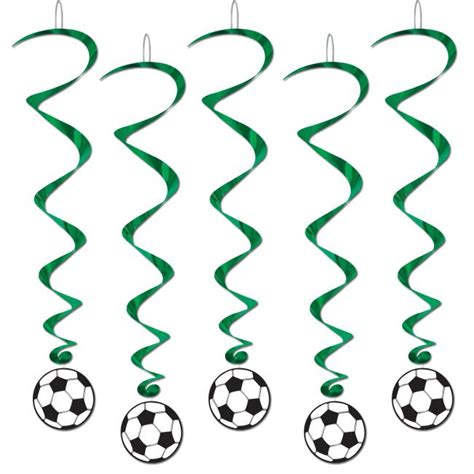 Soccer Ball Hanging Whirl Decorations 1 Party At Lewis Elegant Party