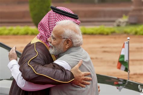 PM Narendra Modi Welcomes Saudi Arabia S Crown Prince And PM Mohammed