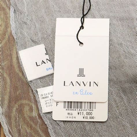 Yahoo オークション 1円 Lanvin En Bleu イタリー製ストール 2重レイ