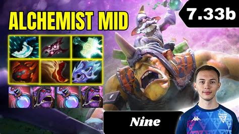 PATCH 7 33b Nine Alchemist Mid Lane Gameplay Dota 2 Full Match