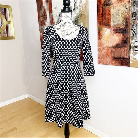 Boden Polka Dot Fit And Flare Dress Gem