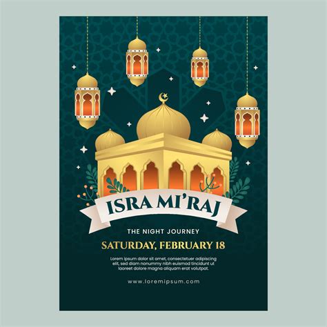 Isra Mi Raj Poster Concept 17377702 Vector Art At Vecteezy