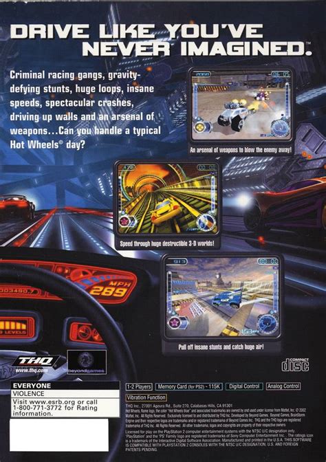 Hot Wheels Velocity X Sony Playstation Game