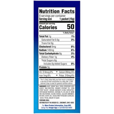 Kroger No Sugar Added Milk Chocolate Dutch Hot Cocoa Mix Oz Frys Food Stores